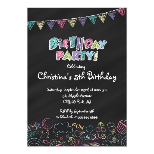 cute-chalkboard-girls-birthday-party-invitation-zazzle