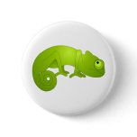 Cute Chameleon - Green buttons