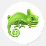 Cute Chameleon Illustration Stickers