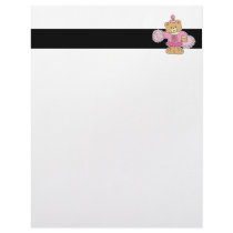 Cute Cheeleader Bear Letterhead