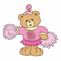Cute Cheeleader Bear photo sculptures by doonidesigns Cute Cheeleader Bear photo sculptures