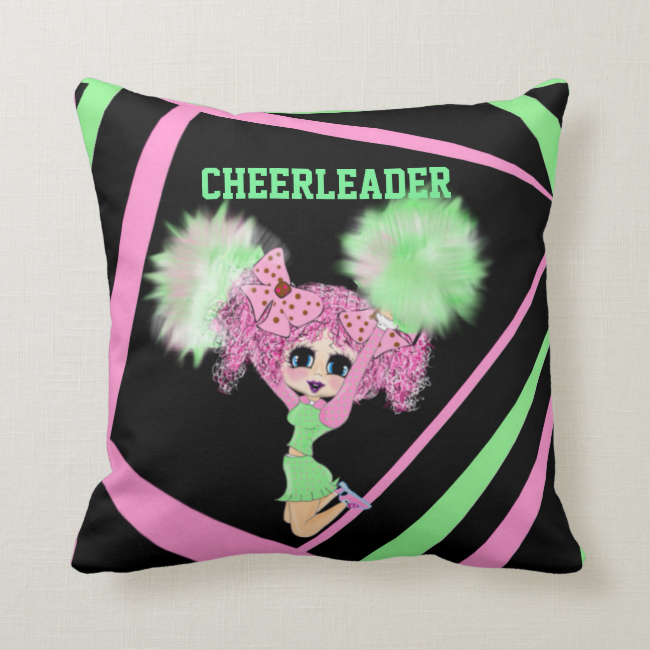 Cute Cheerleader gifts personalized Throw Cushions