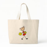 Cute Cheerleading Stick Figure Bag