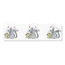 cute cheese loving mouse bumper sticker