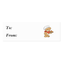 Cute Chef Baker Bear business cards
