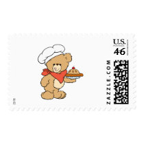 Cute Chef Baker Bear Postage