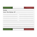 Cute Chef Blank Recipe Cards postcard