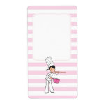 Cute Chef Motif Canning Jar Label