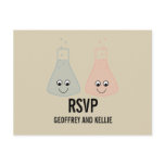 Cute Chemistry RSVP Postcard