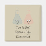 Cute Chemistry Save the Date Magnet