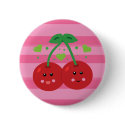 Cute Cherries buttons by toxiferous Cute Cherries buttons