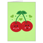 Cute Cherries Greeting Cards