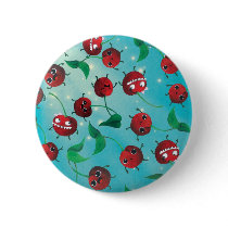 artsprojekt, kawaii cherry, kawaii cherries, cute cherry, cute cherries, cartoon cherry, cartoon cherries, cute cartoon cherry, cute cartoon cherries, fresh cherry, fresh cherries, cute cartoon fruit, cute carton fruits, kawaii fruits, kawaii fruit, kawaii, fruit, cherry, cherries, Button with custom graphic design