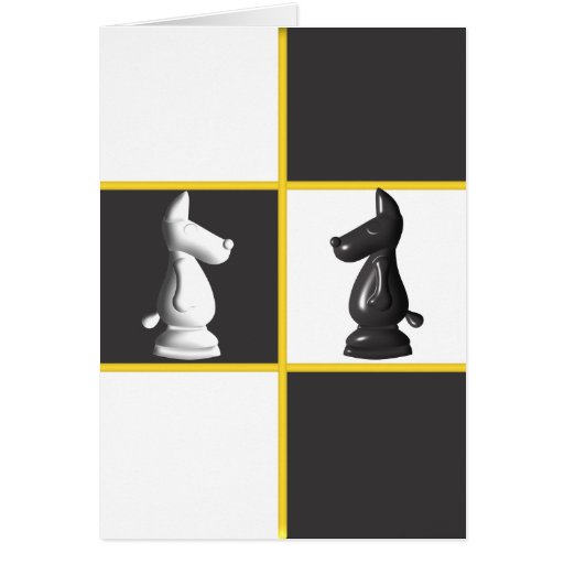 Cute Chess Pieces Cards