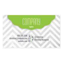 Cute Chevron Professional Business Card
