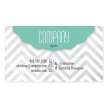 Cute Chevron Professional Business Card