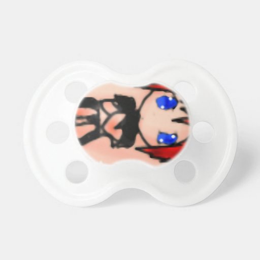 cute chibi anime-red baby pacifier | Zazzle