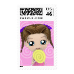 Cute Chibi Girl Custom Postage