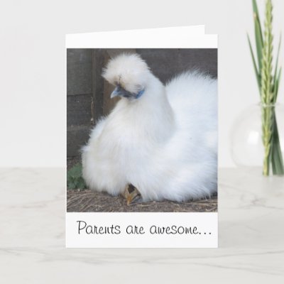 Cute chick chicken Mother's Father's day card by inspirationzstore
