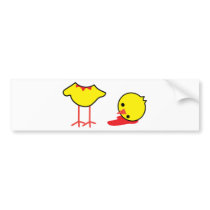 Cute chick - DOA bumper stickers
