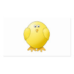 Cute Chick. Little Yellow Bird. Business Card