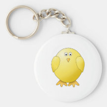 Cute Chick. Little Yellow Bird. Key Chains