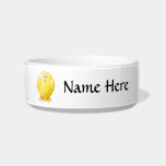 Cute Chick. Little Yellow Bird. Cat Water Bowl