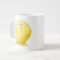 Cute Chick. Little Yellow Bird. Extra Large Mugs