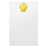 Cute Chick. Little Yellow Bird. Customized Stationery