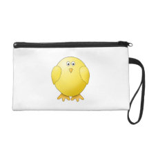 Cute Chick. Little Yellow Bird. Wristlet Purse