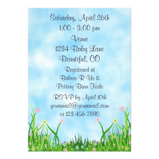 Cute Chick Neutral Baby Shower Invitation