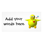Cute chick personalized photo card