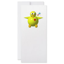 Cute chick rack card