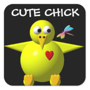 Cute chick sticker