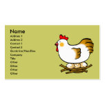 cute chicken and eggs business card templates