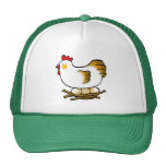 cute chicken and eggs mesh hats