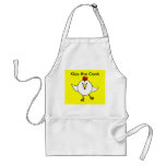 Cute Chicken Dance - White and Yellow aprons