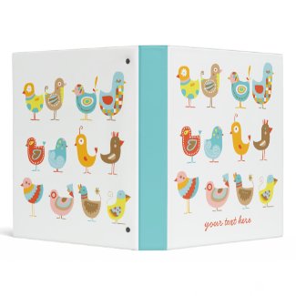 Cute Chickens binder