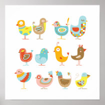 Cute Chickens posters