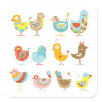 Cute Chickens stickers