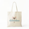 Cute Chihuahua Dog Tote Bag by LisaMarieDesign Cute Chihuahua Dog Tote Bag