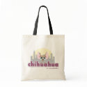 Cute Chihuahua in Manhattan Dog Tote Bag by LisaMarieDesign Cute Chihuahua in Manhattan Dog Tote Bag