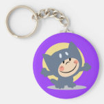 Cute Child Dressed In Cat Suit Key Chain