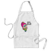 Cute Chillin With My Gnomes Design aprons
