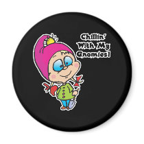 Cute Chillin With My Gnomes Design magnets