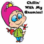 Cute Chillin With My Gnomes Design Cut Out