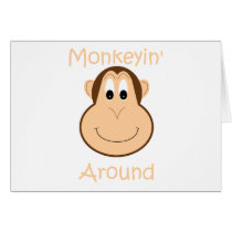 Cute chimp card