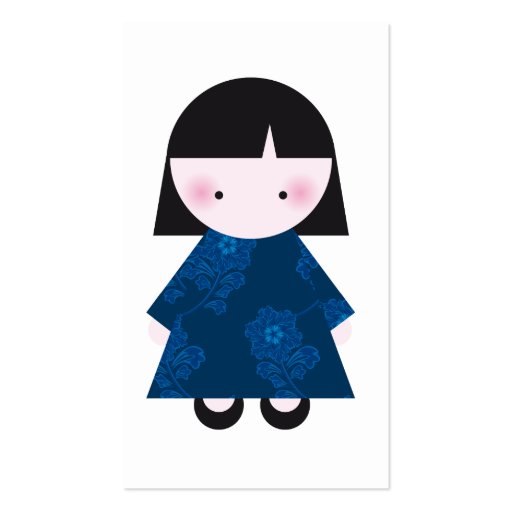 Cute chinese girl business card