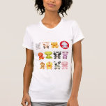 Cute Chinese Zodiac Cartoon Animals T-Shirt