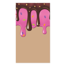 cute chocolate and ice cream business card templat